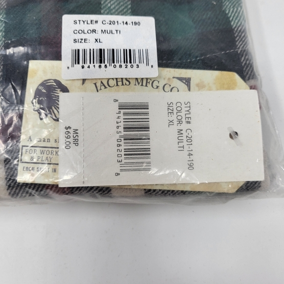 Original Jachs Mfg Co. Men's Long sleeve button up flannel shirt - Picture 4 of 4